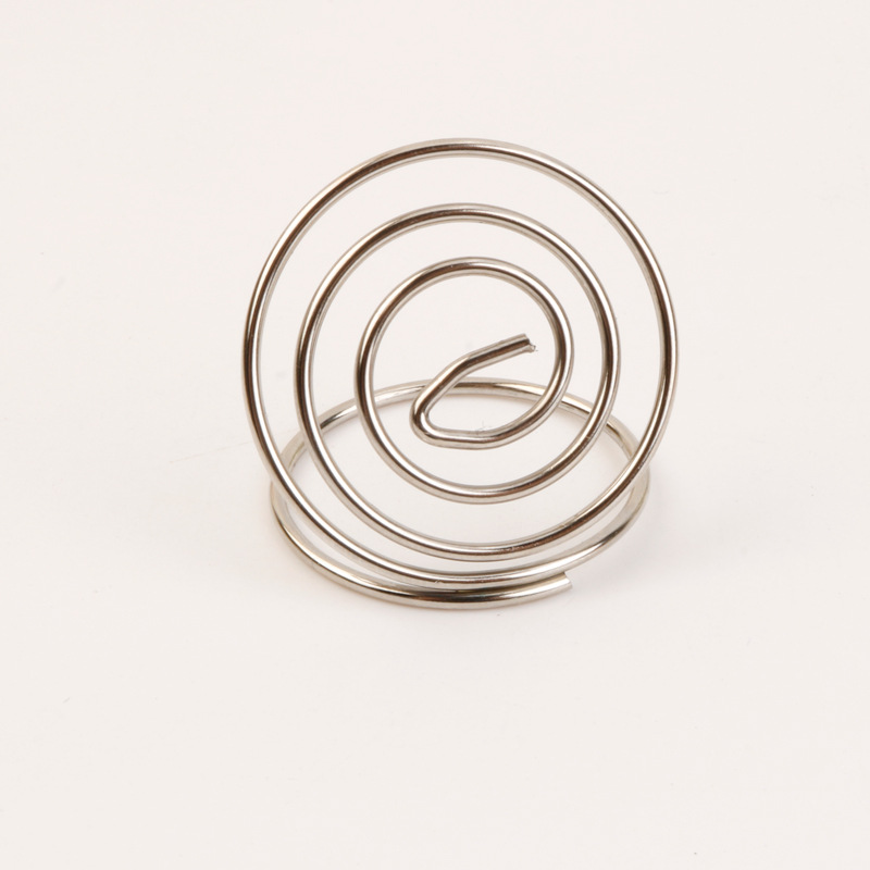 Cruz-espejo especial titular de la nota de metal creativo titular de la tarjeta de visita vertical 8-palabra anillo titular del asiento titular de la tarjeta de hierro en stock