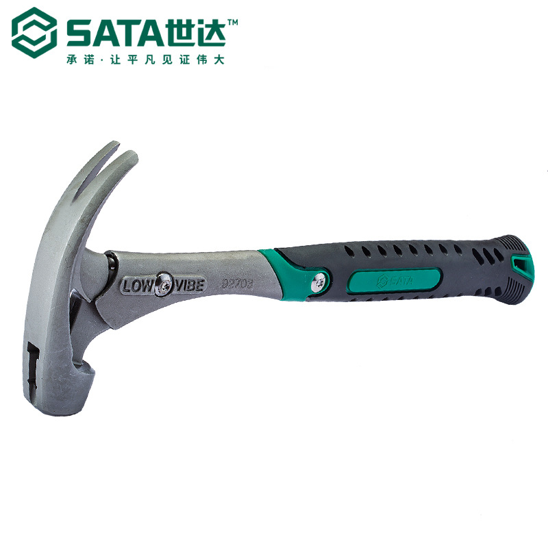 世达旗舰店五金工具手动减震羊角锤1磅92703羊角榔头手锤起钉锤子