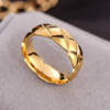 Fashionable ring stainless steel for beloved, wish, Korean style, simple and elegant design, internet celebrity
