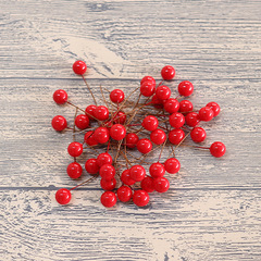 Wintergreen fruit simulated red raspberry red bean shooting props decoration space Christmas fruit Half-handmade mechanical red ball