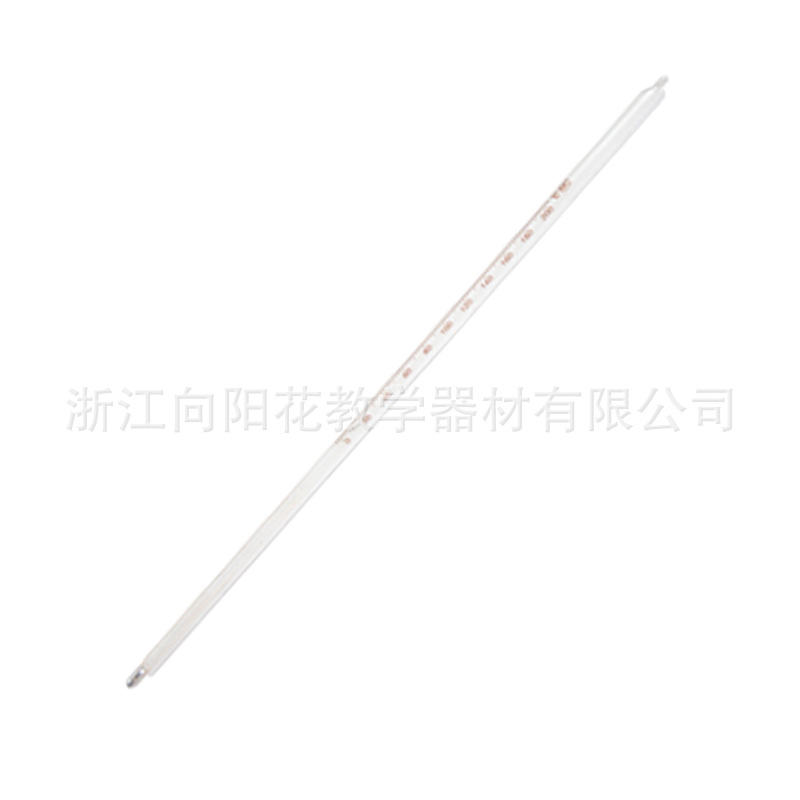 厂家直销 6072 水银温度计0~200℃ 教学仪器 计量仪器