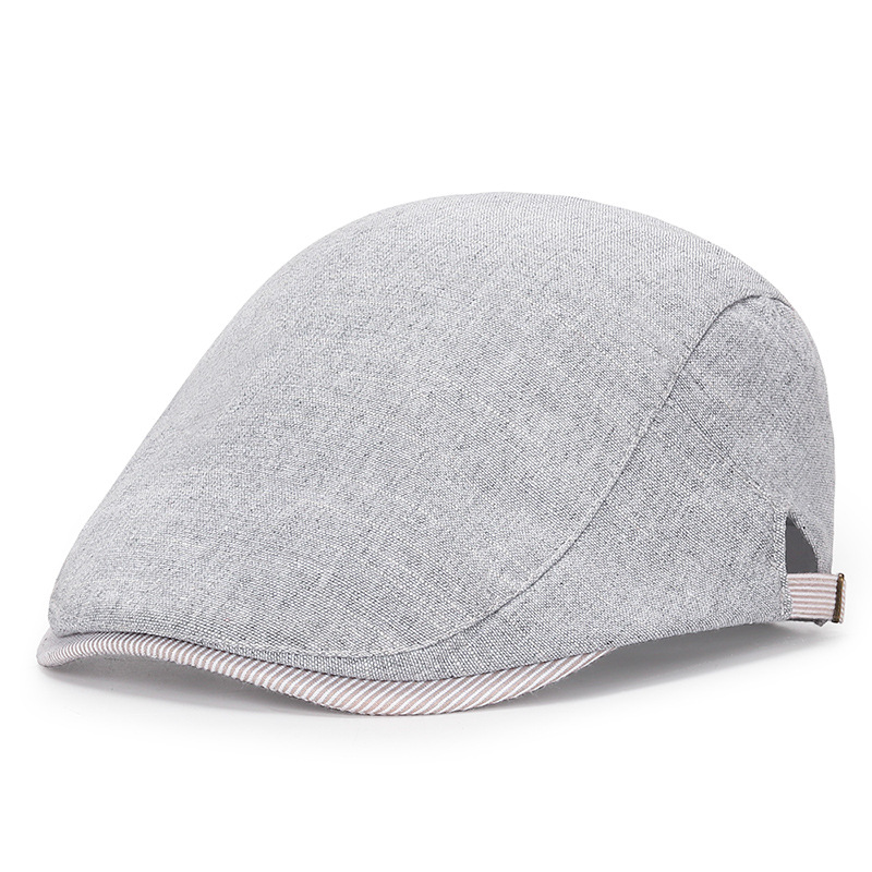 Spring and Autumn new thin cotton linen fashionable British forward duckbill hat Korean version versatile naked sun_voghion.com