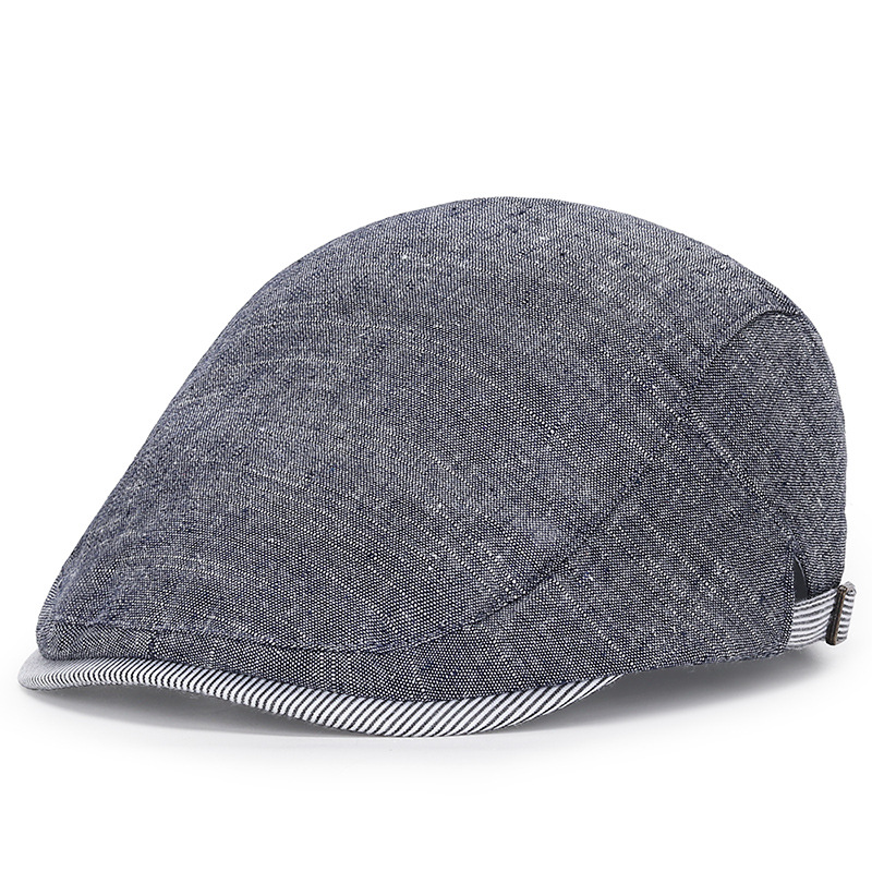 Spring and Autumn new thin cotton linen fashionable British forward duckbill hat Korean version versatile naked sun_voghion.com