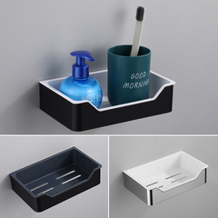 Black Storage Shelf Bathroom 304 Stainless Steel Toothbrush Cup Holder Bathroom Toilet Paper Rack Detachable and Washable