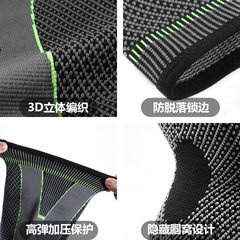 Fábrica al por mayor de punto deportes rodillera hombres y mujeres al aire libre montar fitness Correa muslo pad baloncesto equipo de protección