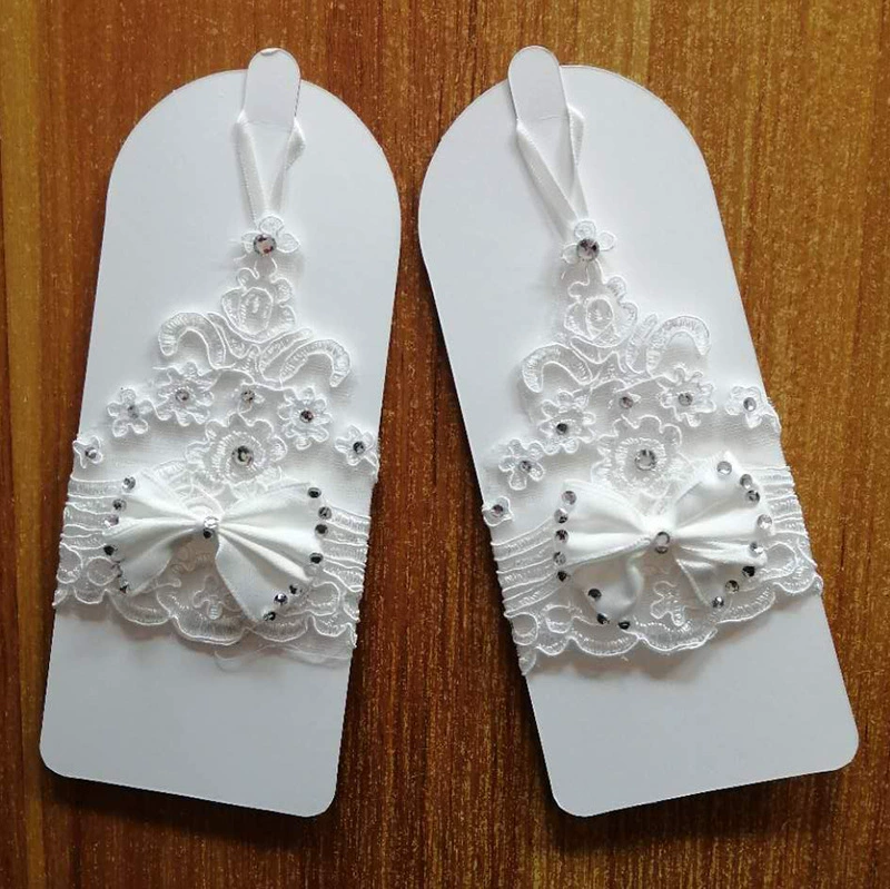 Короткие летние перчатки для невесты с бантами, прямые поставки завода, оптом