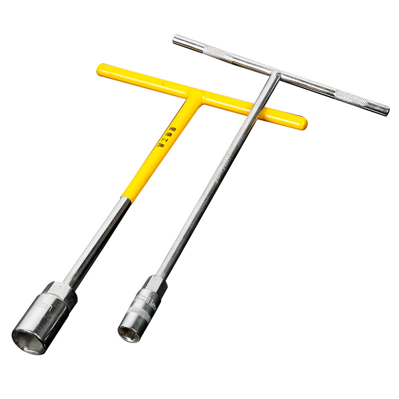 丁字扳手精品镜面摩托汽修铬钒钢 T型套筒扳手套筒扳手镀铬公制