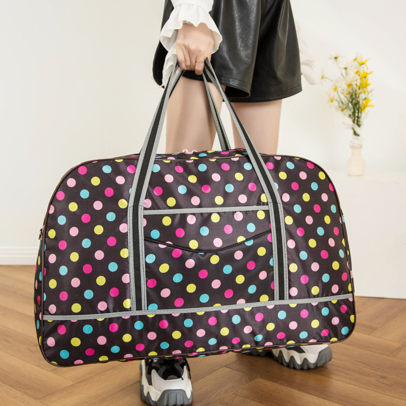 Handheld travel for women, large capacity Korean version, foldable storage bag, student travel, short distance business_voghion.com