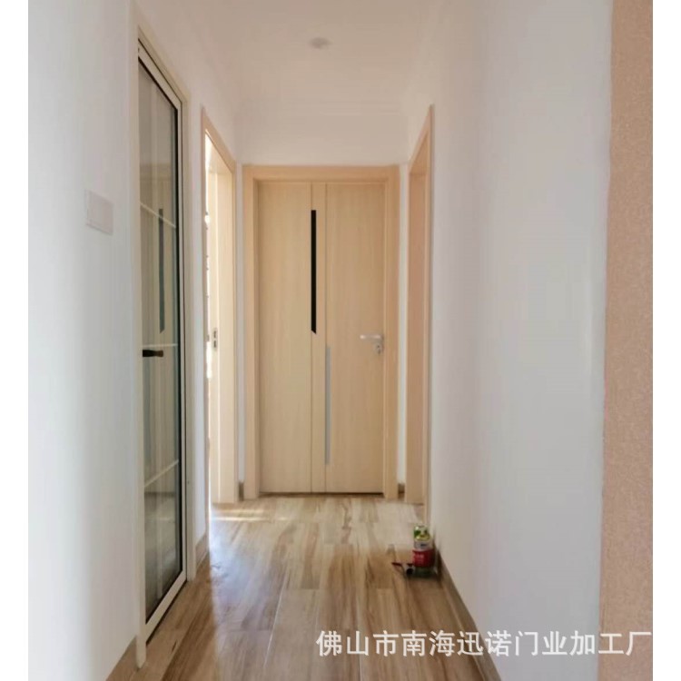 Puerta de madera de aluminio simple puerta minimalista puerta interior mudo dormitorio habitación insonorizada puerta del hotel puerta ecológica puerta plana fabricante