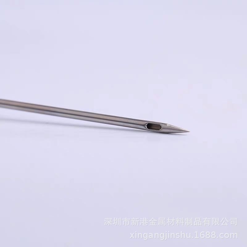 304不锈钢毛细管 微针空心管 切断 磨斜尖 割槽 焊接抛光