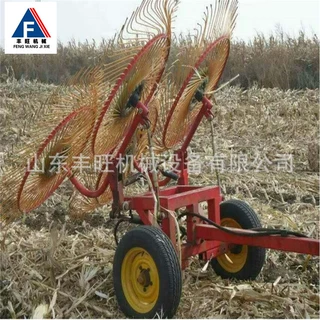 制作8盘指盘式搂草机 80齿圆盘搂草机 液压牵引搂草机价格