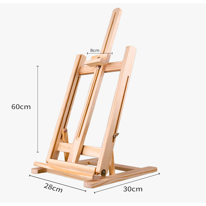 Escritorio de escritorio de madera maciza caballete teléfono móvil principiante niños pintura adulto formación pintura al óleo dibujo pintura marco
