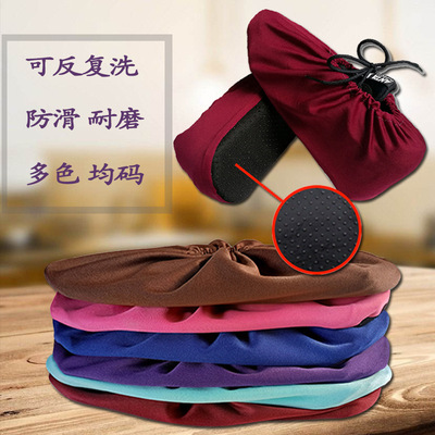 加厚布鞋套可反复洗 家用耐磨防滑底 机房样板房无尘车间脚套批发|ru