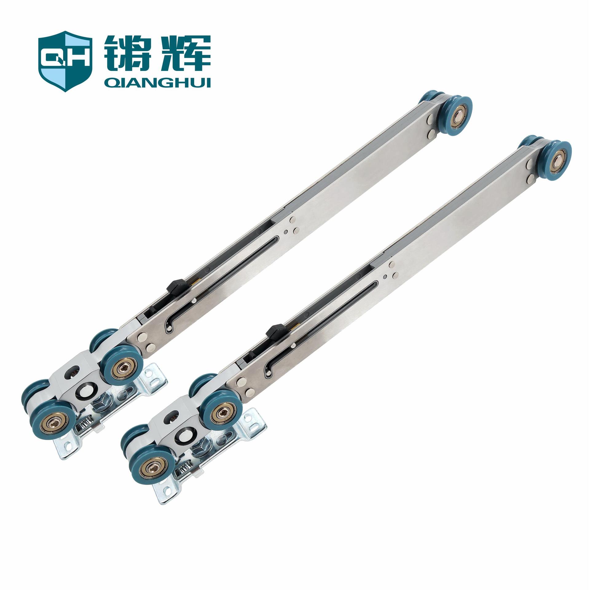 锵辉热销100KG缓冲吊轮双向阻尼边框门滑轮滑轨顺滑静音滚轮