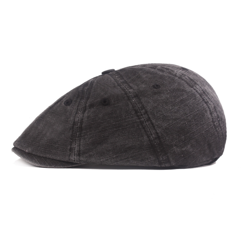 Gorro de Pico Viejo lavado boina de los hombres retro casual sombrero delantero sombrero de mediana edad y ancianos sombrero de comercio exterior