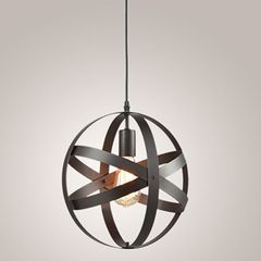 Amazon Nordic Vintage Creative Black Round Globe Chandelier for Rustic American Industrial Bar