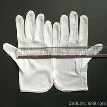 厂家直供加厚大号防静电点塑手套条纹防静电点胶防滑手套