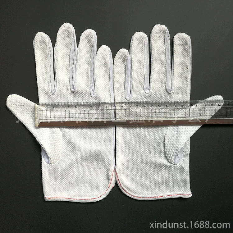 Прямые поставки с фабрики, утолщенные большие антистатические точечные пластиковые перчатки, полосатые антистатические клеевые противоскользящие перчатки