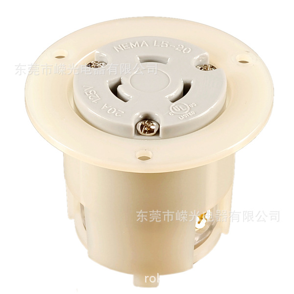 J-514 Flanged暗装插座L5-20C 户外接线引挂式连接器20A 125V