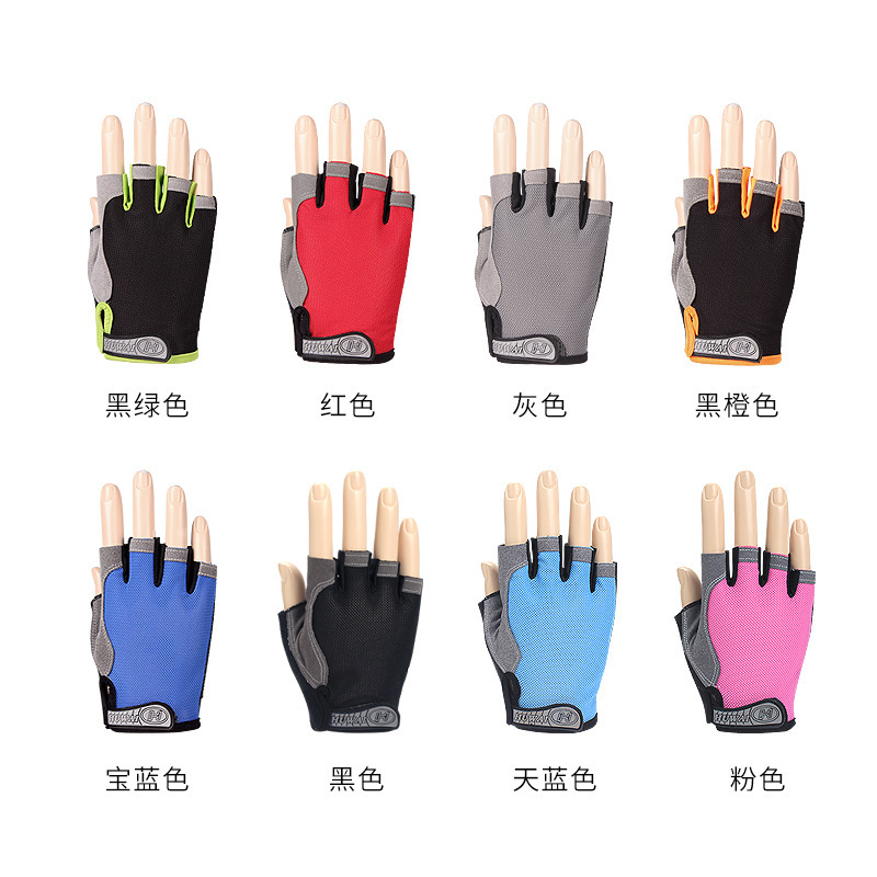 Guantes de Ciclismo Ligeros y Frescos para Protección de Manos para Hombre, Guantes Deportivos de Medio Dedo con Protección Solar Antideslizantes para Mujer, Gran Venta Transfronteriza