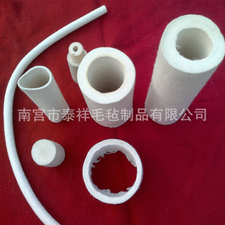 大量供应 抛光毛毡筒 陶瓷抛光毛毡套 磨光毛毡筒