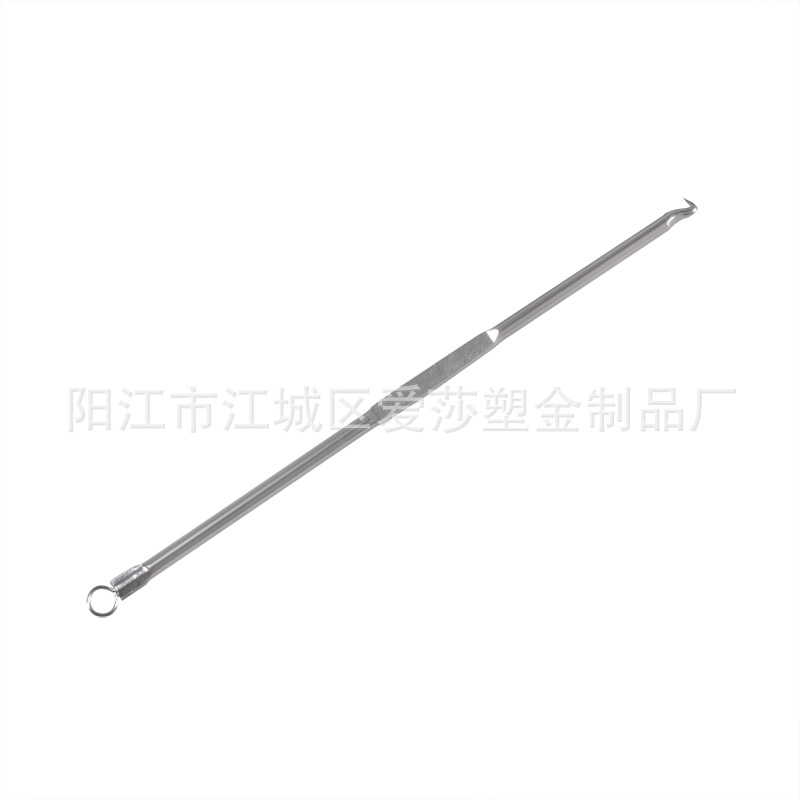 Aguja de acné de acero al carbono doméstico 9 piezas traje al por mayor gancho de acné brillante aguja de acné aguja de belleza cuchara de oreja aguja de cabeza negra