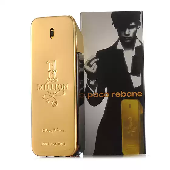 Cross-Border Gold Million Gold Brick Men's Perfume 100ml Long-Lasting Leather Woody Fragrance For Gentlemen