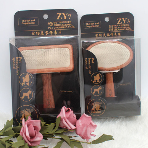 Xino pet products comb round head square latex air cushion needle comb beautician fluffy comb dog and cat hair zy