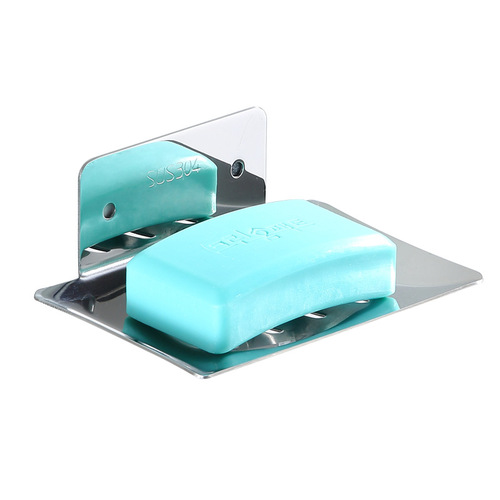 Soap Dish with Drainage, Aroma Soap Tray, 304 Stainless Steel Wall-Mounted Soap Holder, No Drill Creative Hand Soap Dispenser