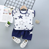 Children's sleeves, set, summer cotton T-shirt for boys, shorts, children's clothing, Korean style, wholesale