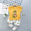 Children's sleeves, set, summer cotton T-shirt for boys, shorts, children's clothing, Korean style, wholesale