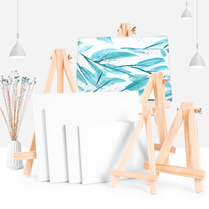 Desktop Mini Small Easel Folding Desktop Wooden Easel Display Triangle Stand Wooden Art Sketch Easel