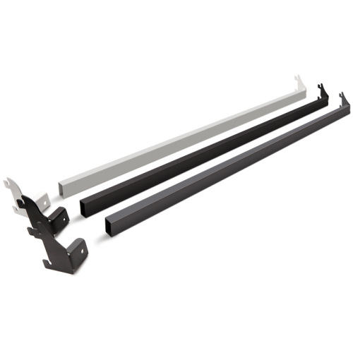 Factory direct supply supermarket beam hooks convenience store square tube beam snack store rod square pipe white gray black wholesale