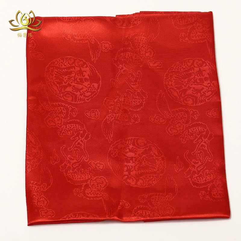 Хада тибетский кхата ритуальный шарф, рисунок дракон и феникс пять цветов, малый/средний/большой