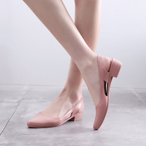 Women's Fashionable Casual Flat Slip-On Plastic Glitter Sandals with Open Toe, Korean Style, Outer Worn Jelly Beach Slippers