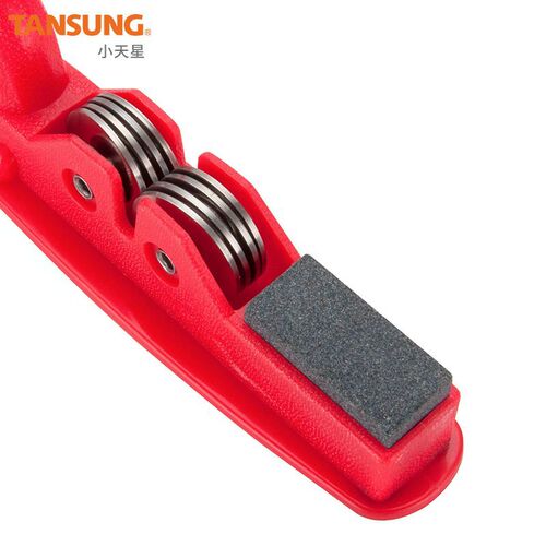 Household quick knife sharpener, thick and thin double-notch rotatable whetstone, outdoor picnic portable knife sharpener wholesale