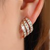 Jewelry, fashionable sophisticated universal earrings, simple and elegant design