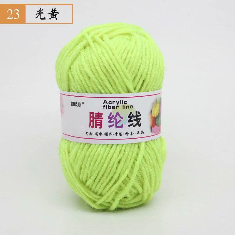 Fábrica al por mayor de comercio exterior de hilo acrílico DIY zapatillas tejidas a mano lana acrílico ganchillo zapato hilo cojín muñeca hilo