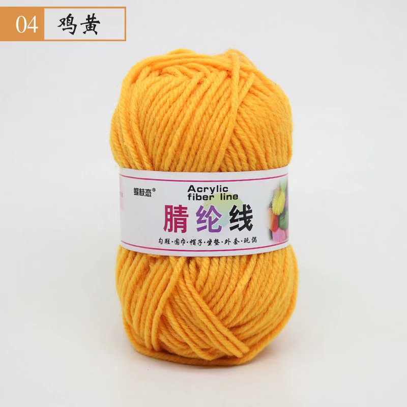 Fábrica al por mayor de comercio exterior de hilo acrílico DIY zapatillas tejidas a mano lana acrílico ganchillo zapato hilo cojín muñeca hilo