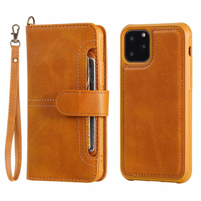 Suitable for Iphone15 Mobile Phone Leather Case 17Pro Multifunctional Split Magnetic Two-In-One Card Wallet 13Max