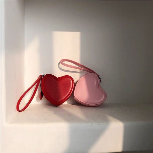 YOHOO! /chic~ins girl’s heart is full of cuteness and love coin purse PU card holder coin bag for girls