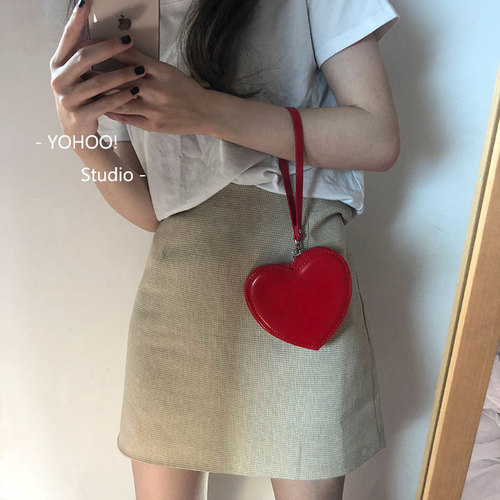 YOHOO! /chic~ins girl’s heart is full of cuteness and love coin purse PU card holder coin bag for girls