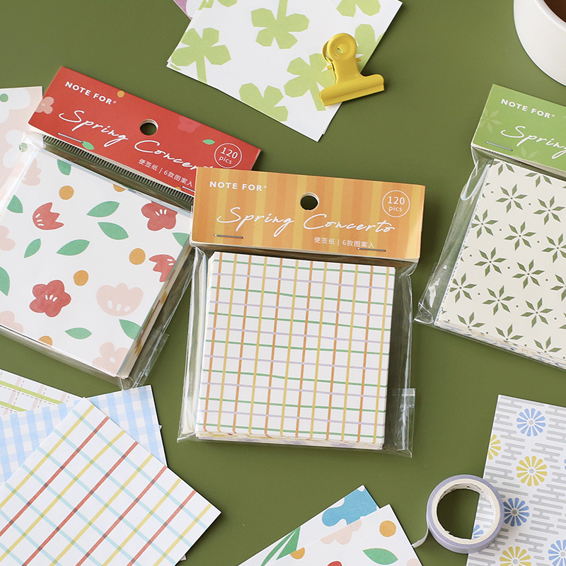 Nota para chunye concierto nota libro diario decoración Collage material nota papel