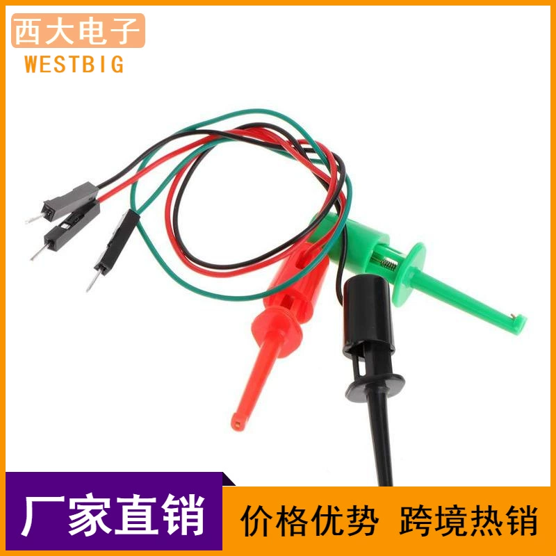 Крючок для испытания, тестовый крючок для инструмента с мужским тестовым крючком для тестера транзисторов DuPont, 3 шт.