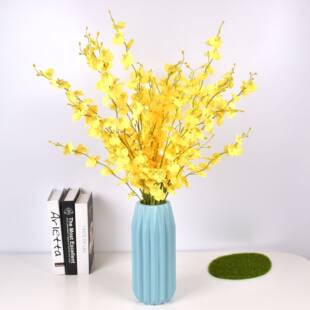 5 fork for soybean dancing orchid simulation flower fake flower bouquet home hotel wedding decorative cloth scene flower arrangement ornaments wholesale
