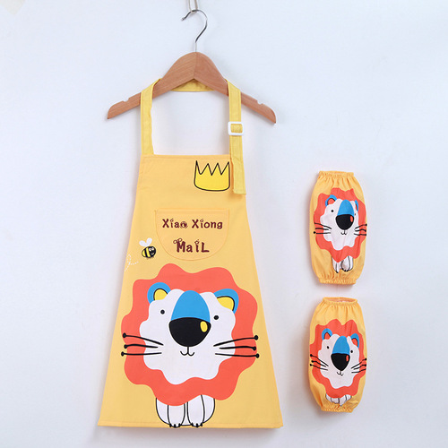 Children's waterproof apron overalls for boys and girls, primary school students, painting clothes, kindergarten babies, painting clothes, reverse wear apron