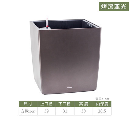 Suministro directo de fábrica automática de absorción de agua maceta extra grande pintura cuadrada sala de estar planta verde automática de absorción de agua maceta al por mayor