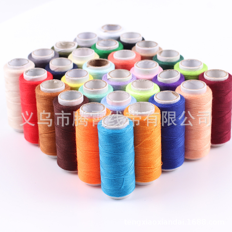 Fuyu 가정용 스레드 그룹 손으로 꿰매는 옷 이불 손으로 꿰매는 실 실 402 재봉틀 화이트 스레드 두꺼운 스레드