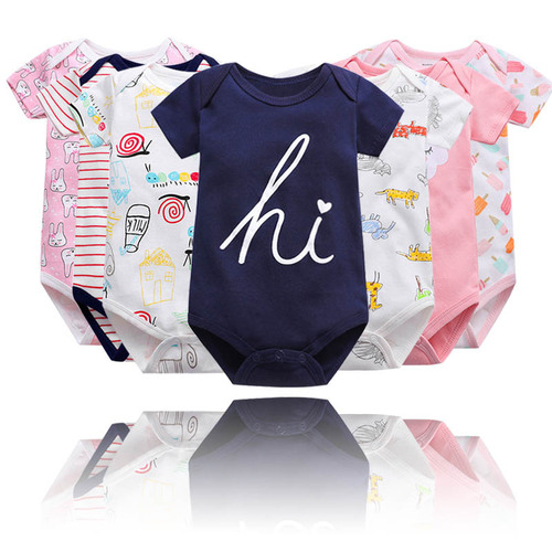 Manufacturer wholesale newborn baby triangle khaki Carter baby one-piece bodysuit baby summer one-piece bodysuit