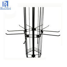 专业加工各类铁艺展架五层网片旋转手套放置架袜子展览促销架批发